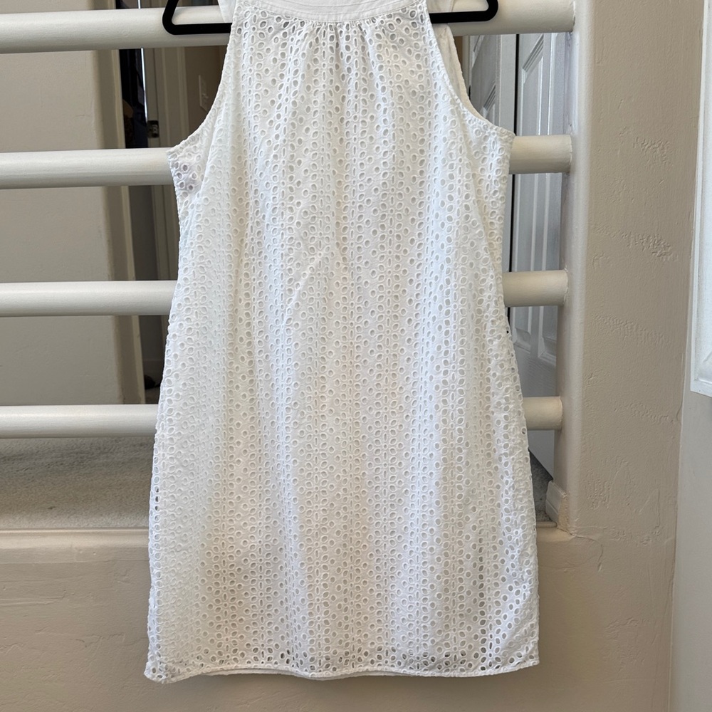 Tommy Bahama White Eyelet Sleeveless Shift Dress - Picture 5 of 5